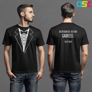 Camiseta despedida de soltero modelo Smoking