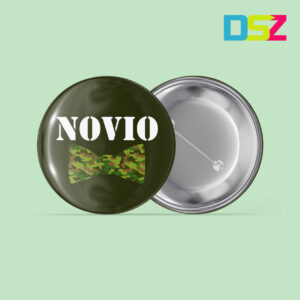 Chapa despedida de soltero modelo Novio camuflaje