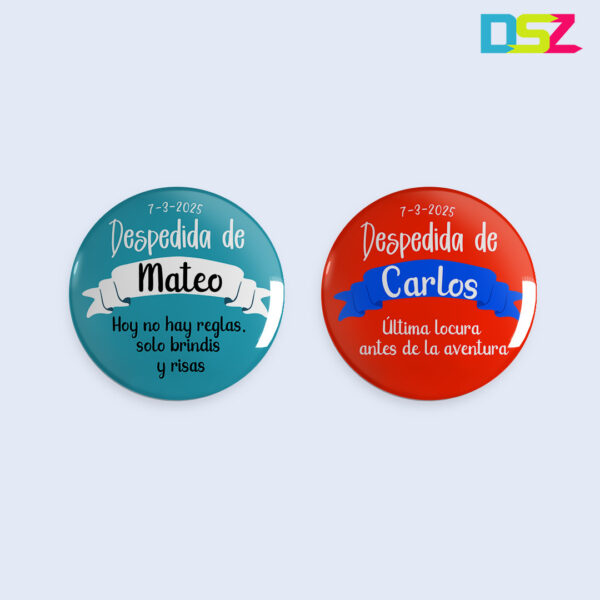 Chapa personalizada "despedida de soltero de"