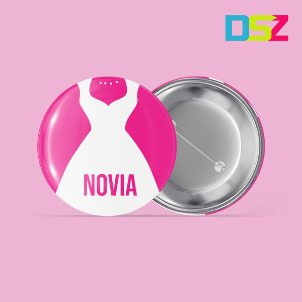 Chapa despedida de soltera modelo Novia